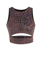 PEEKABOO BRA LEOPARD