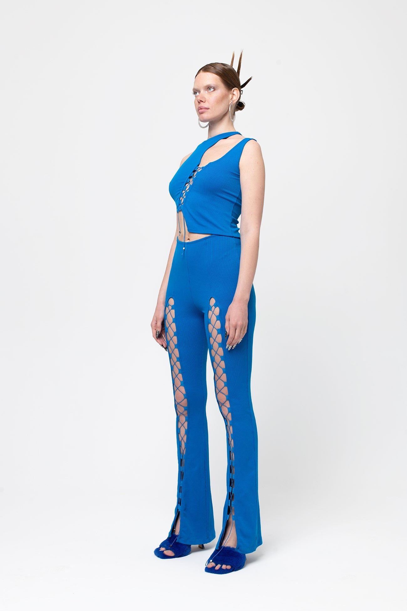 Glitch Top Blue
