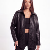 Khela Foul Play Jacket siyah kadın ceket