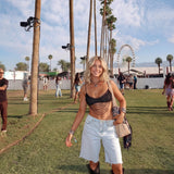 KEEPER BEADED BRA IN WHITE