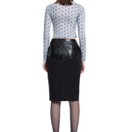 Khela logo baskılı dik yaka uzun kol body