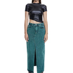 Khela siyah drape detaylı yarım kol top