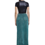 Khela siyah drape detaylı yarım kol top