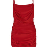 FLIRT ALERT DRESS RED