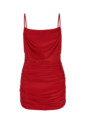 FLIRT ALERT DRESS RED