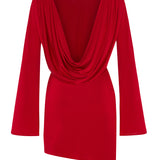 BACK OFF DRESS RED