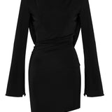 BACK OFF DRESS BLACK