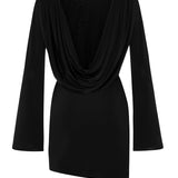 BACK OFF DRESS BLACK