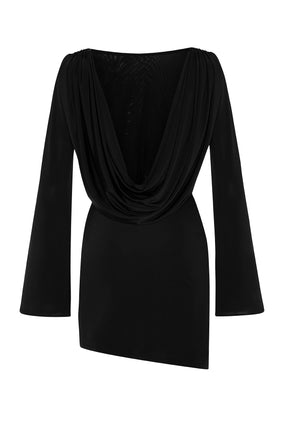 BACK OFF DRESS BLACK