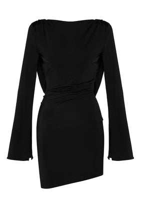 BACK OFF DRESS BLACK
