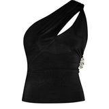 EXIT STRATEGY BEADED TOP BLACK