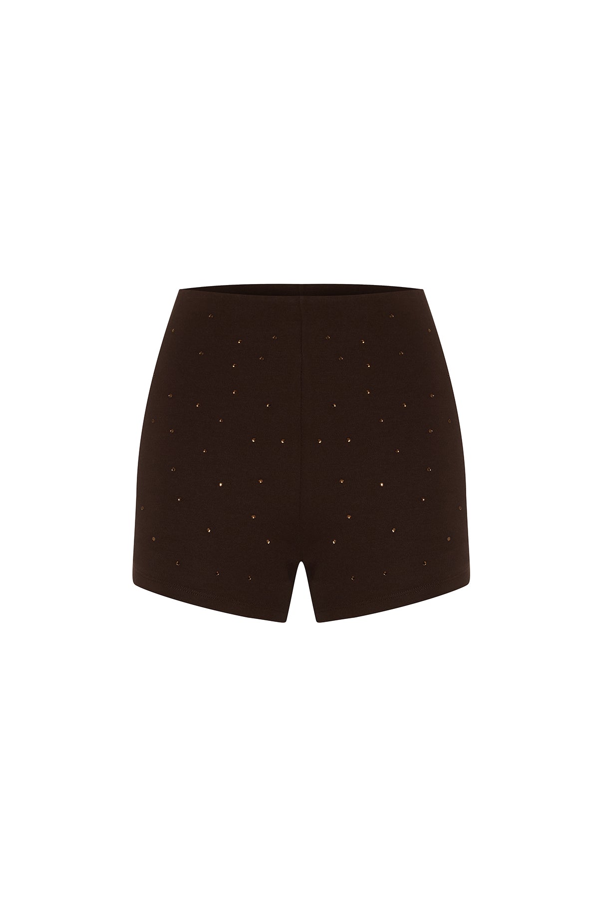 STOP STARING CRYSTAL SHORTS BROWN