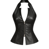 HARD TO GET VEST IN BLACK