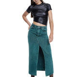 Khela siyah drape detaylı yarım kol top