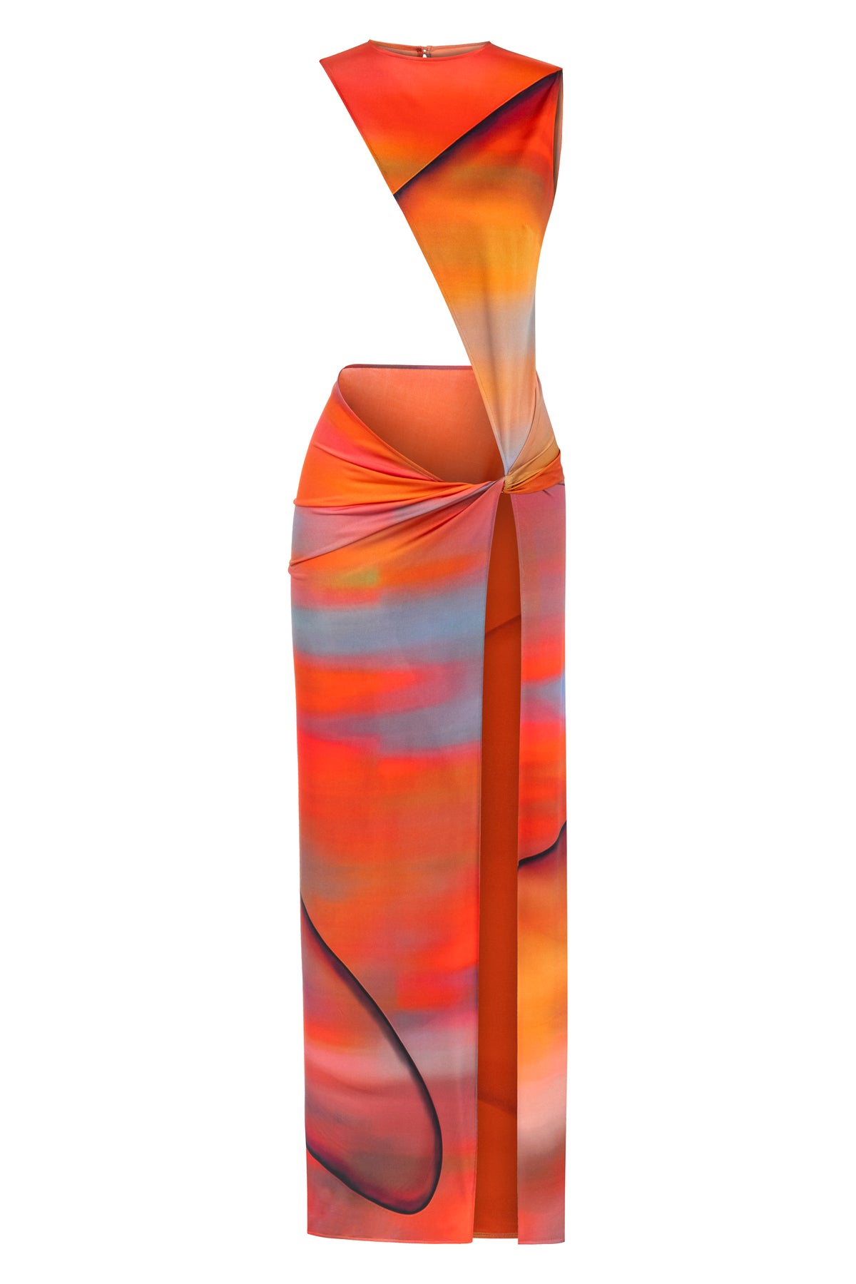 Hot Streak Dress in Sunset Print