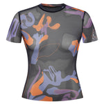 Khela desen baskılı yarım kol tül body