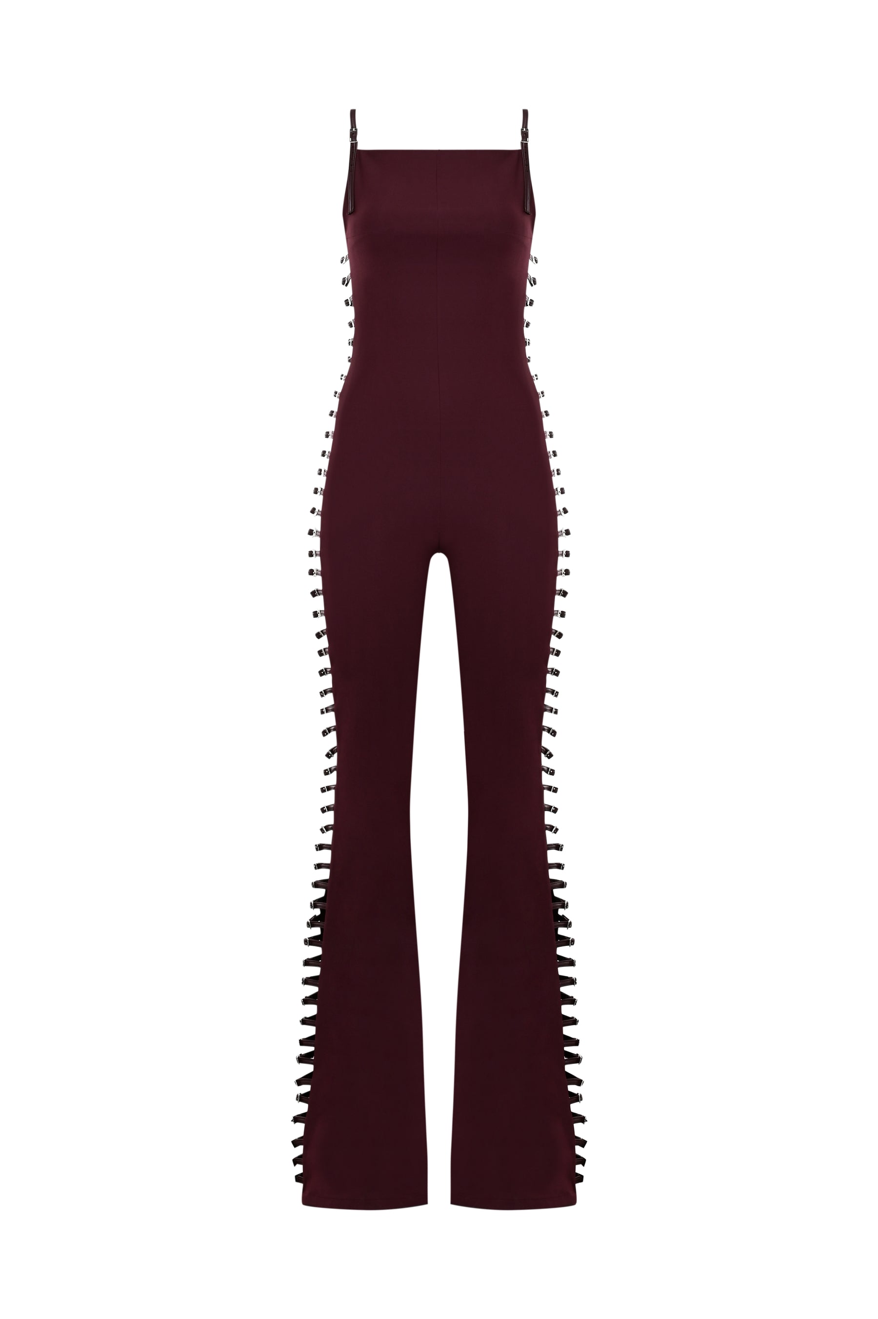 Provocatrix Jumpsuit in Merlot