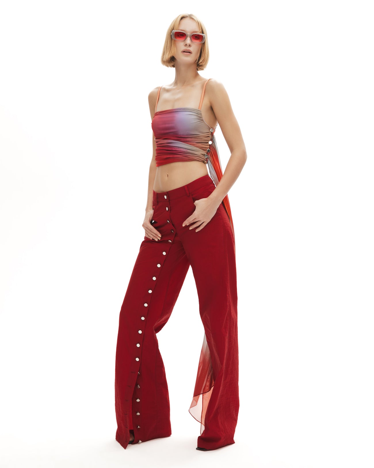 Magnet of Scandal Pants in Burgundy