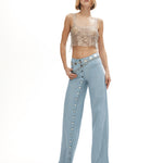 Metal halka detaylı zincir top