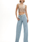 Metal halka detaylı zincir top