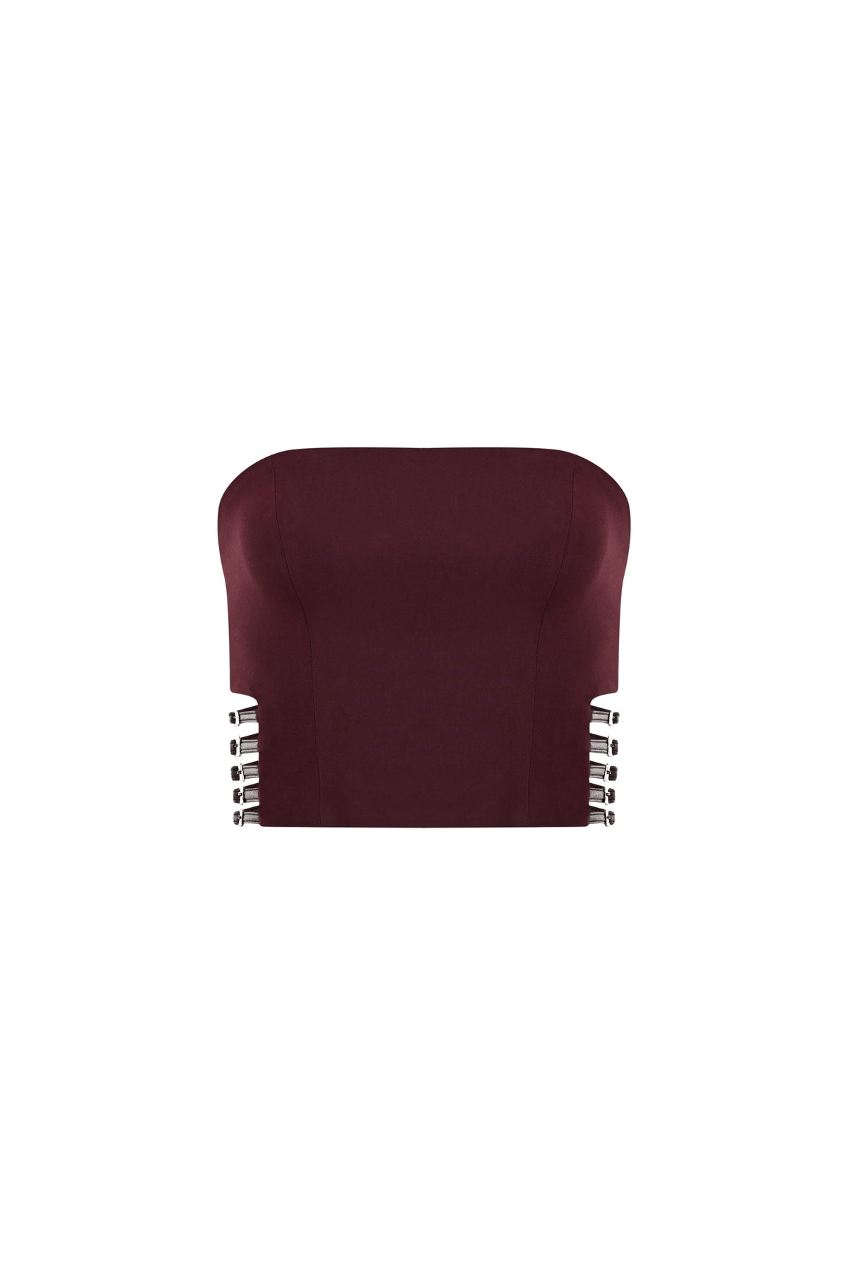 Power Trip Top in Burgundy