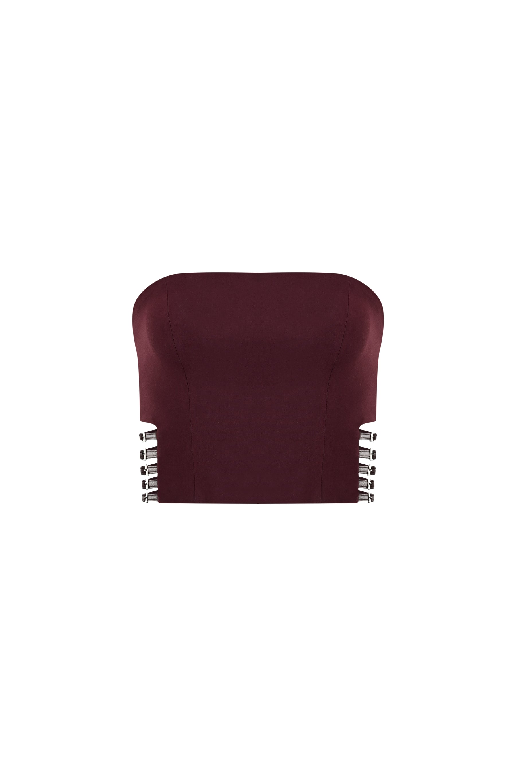 Power Trip Top in Burgundy