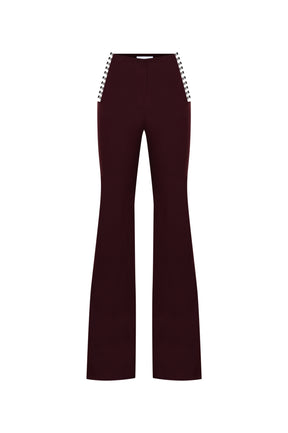 Power Trip Pants in Burgundy