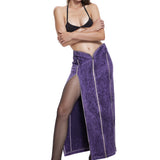 Manipulator Skirt in Purple Acid Wash