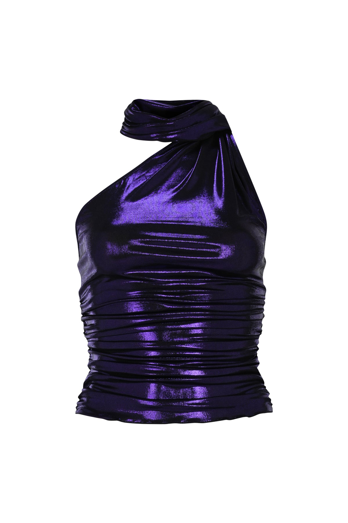 UR FAVE TOP IN METALLIC PURPLE