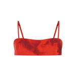 Kırmızı desenli ayarlanabilir askılı bra