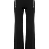 Khela fermuar detaylı siyah pantolon