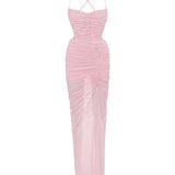 FAINTHEARTED DRESS IN BABY PINK