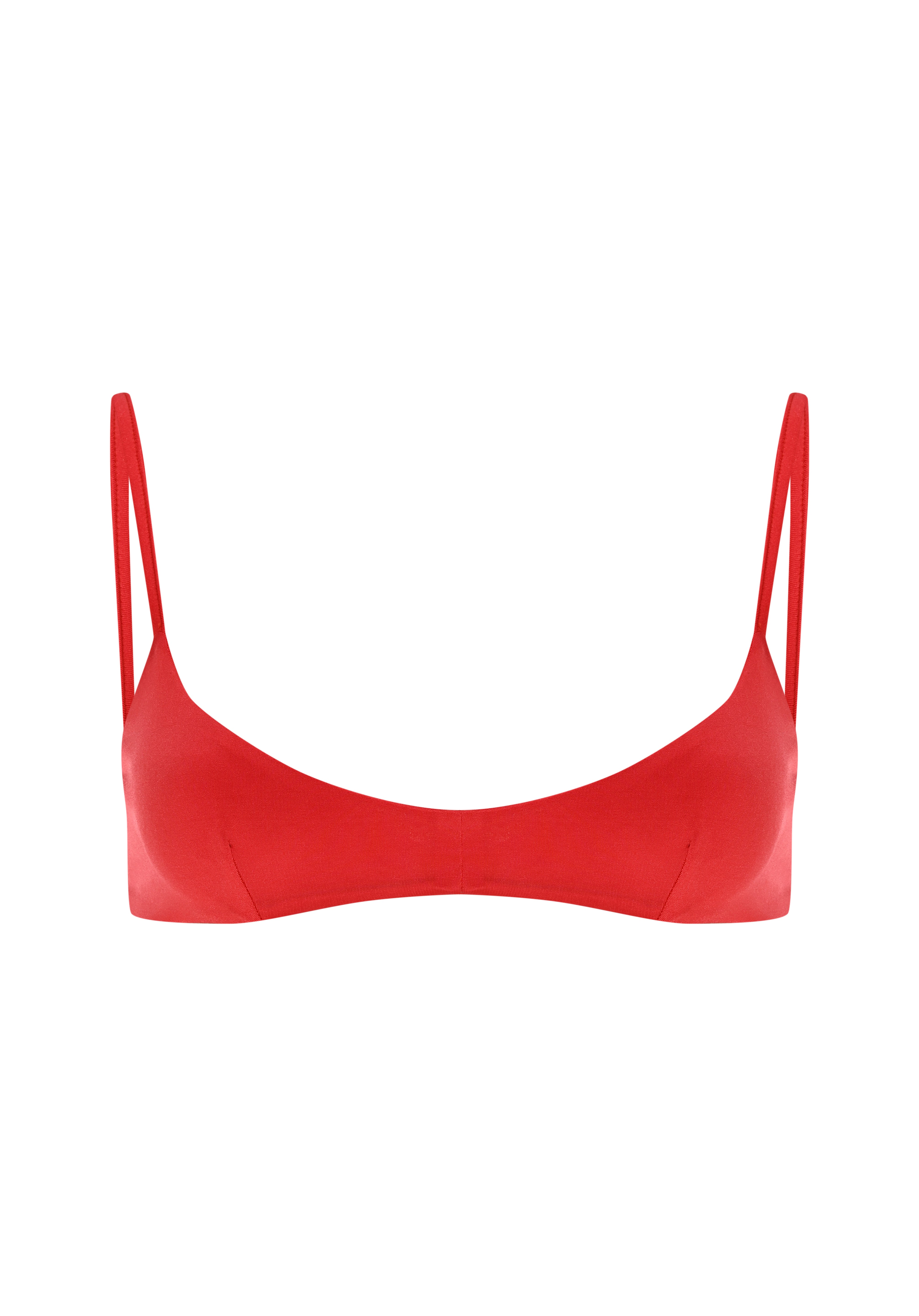 Kırmızı minimal bra