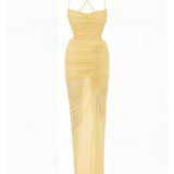 FAINTHEARTED DRESS IN BUTTER YELLOW