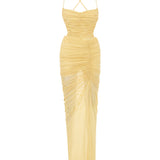 FAINTHEARTED DRESS IN BUTTER YELLOW