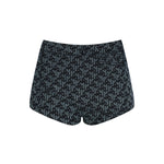 Mavi desenli mini şort