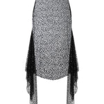 Midi boy tül jarse şortlu etek