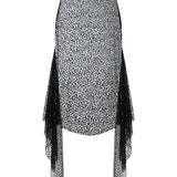 Midi boy tül jarse şortlu etek