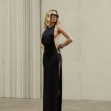 ALL EYES DRESS IN BLACK
