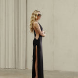 ALL EYES DRESS IN BLACK
