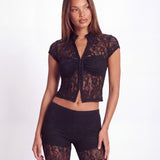 KNEE DEEP CAPRI PANTS IN LACE