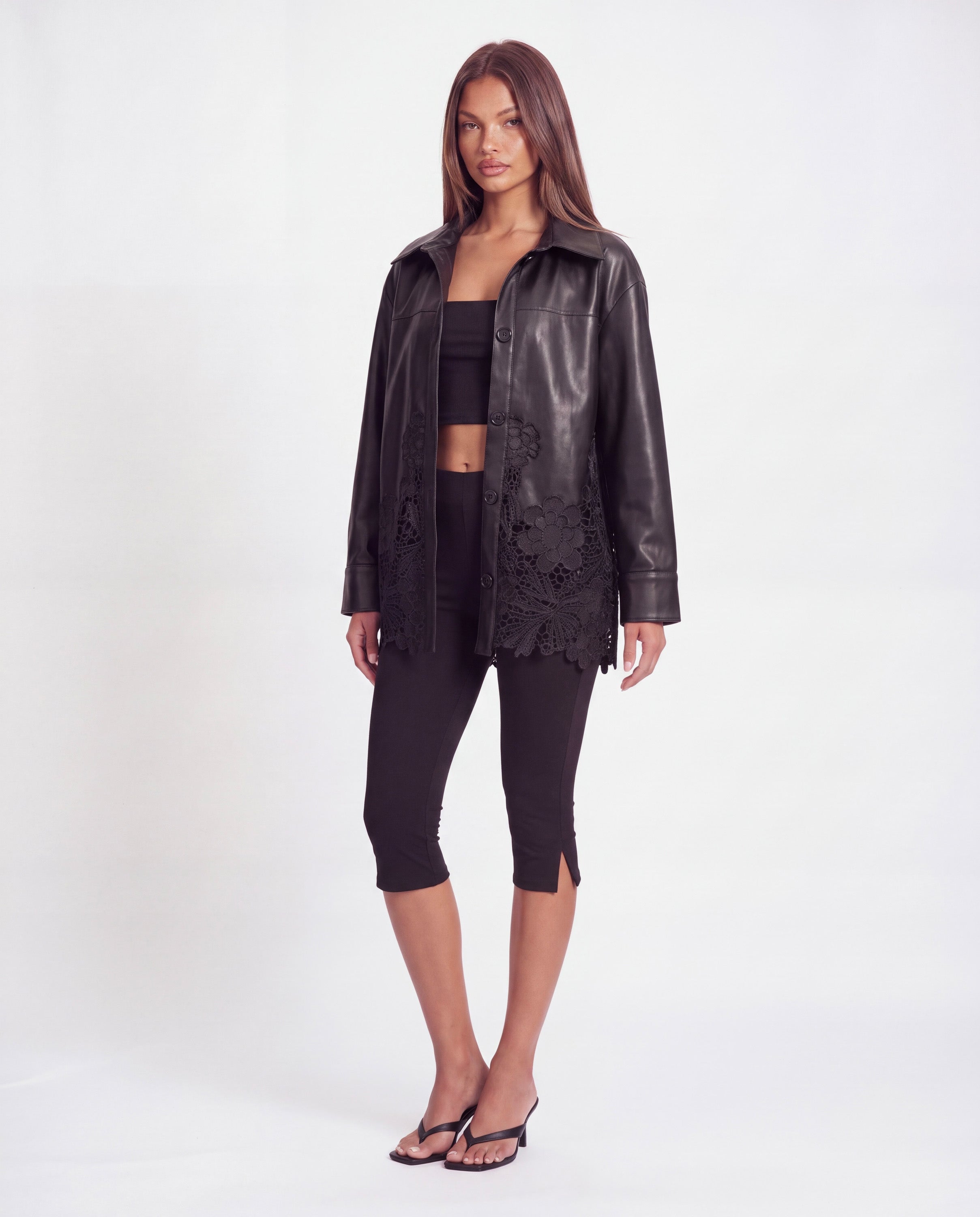 Khela Foul Play Jacket siyah kadın ceket