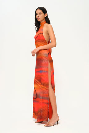 Sweet Escape Dress in Sunset Print