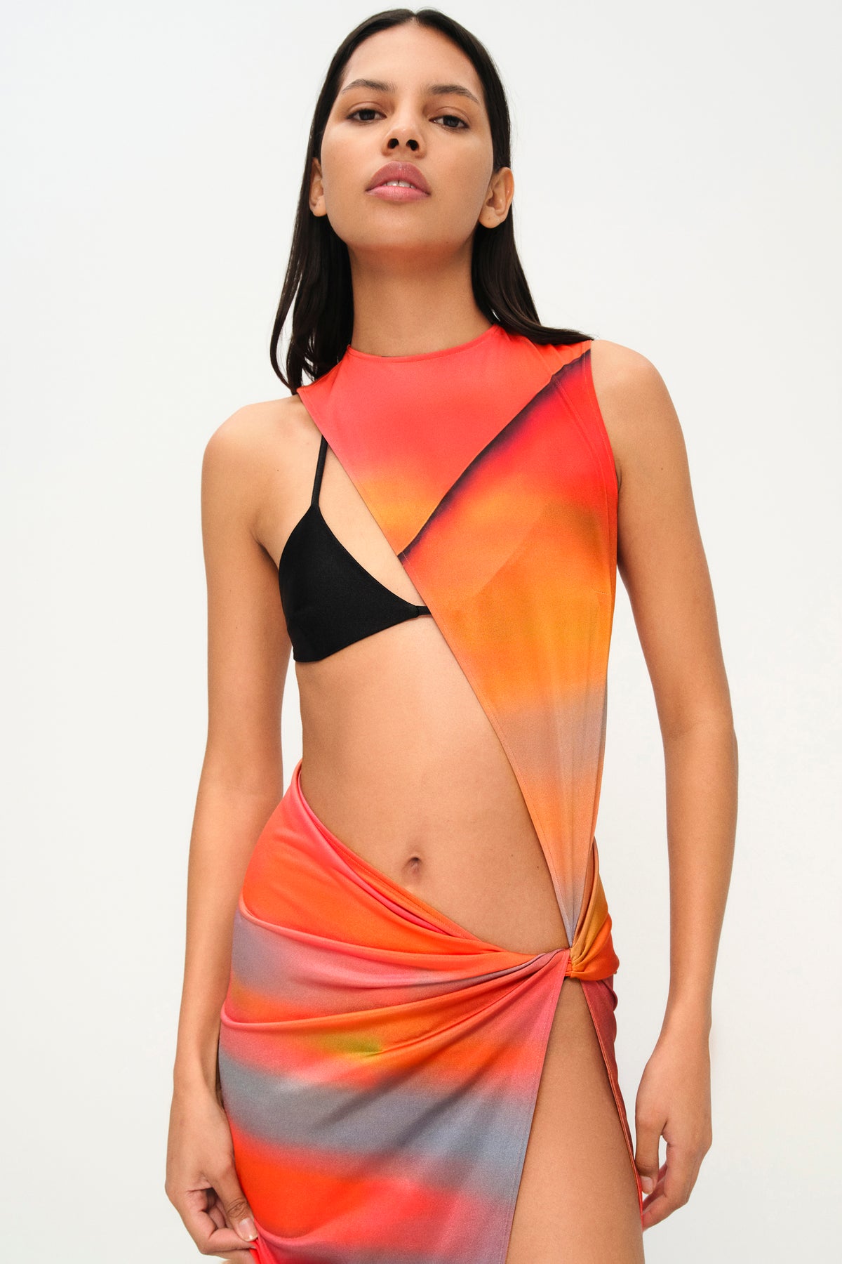 Hot Streak Dress in Sunset Print