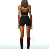 SCANDALOUS BANDEU TOP IN BLACK