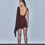 WALK AWAY DRESS BROWN
