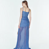 Rolling in Love Gown in Indigo
