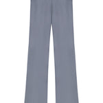 Khela bel dekolteli demir tokalı gri kumaş pantolon