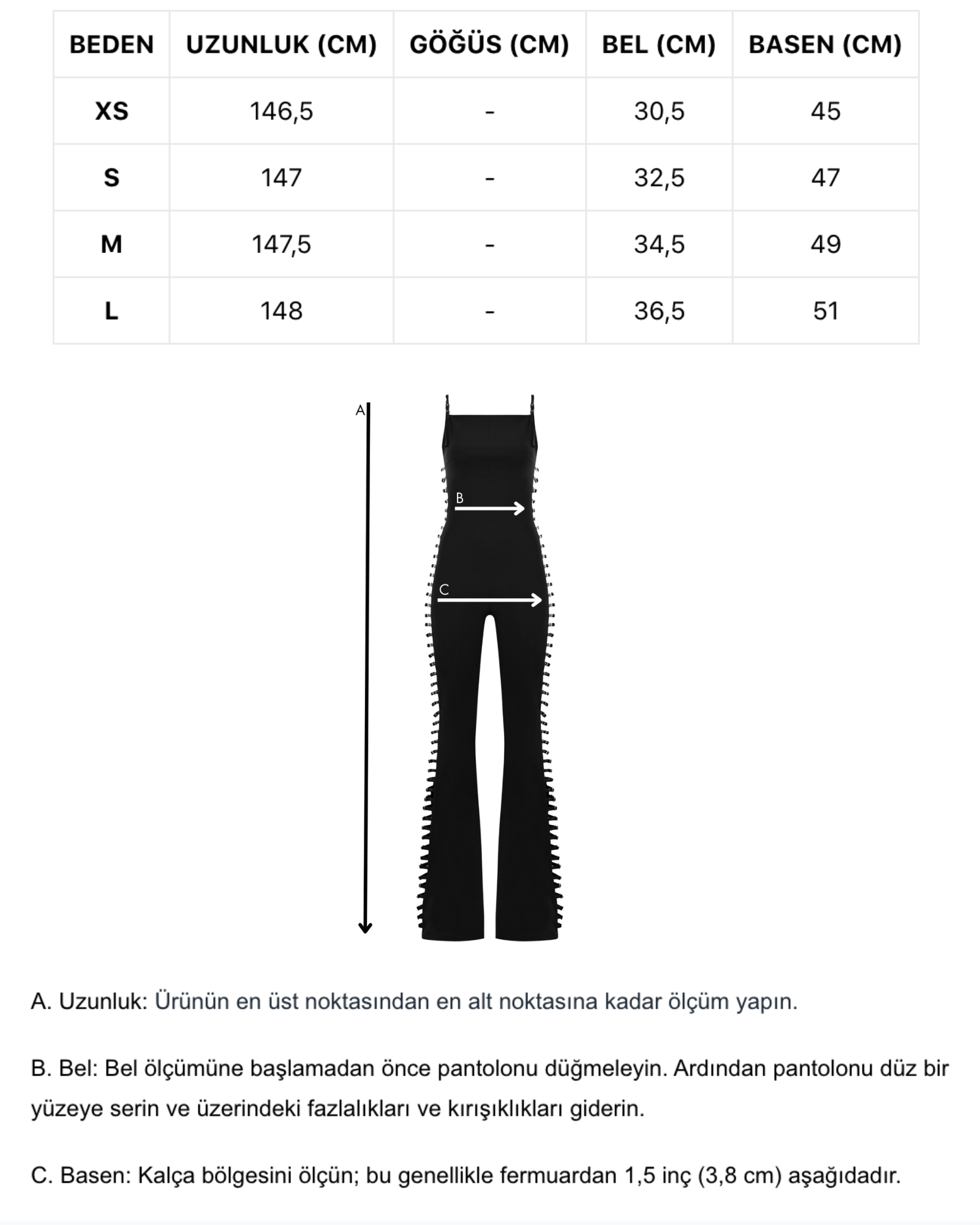 Siyah ayarlanabilir kemer detaylı flared tulum