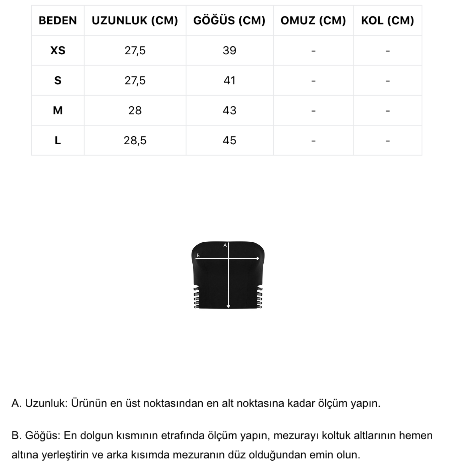 Siyah straplez yaka suni kemer detaylı top